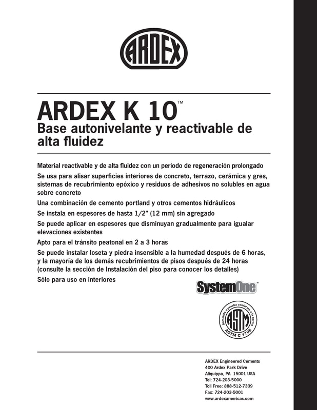 Ficha Tecnica ARDEX-K10